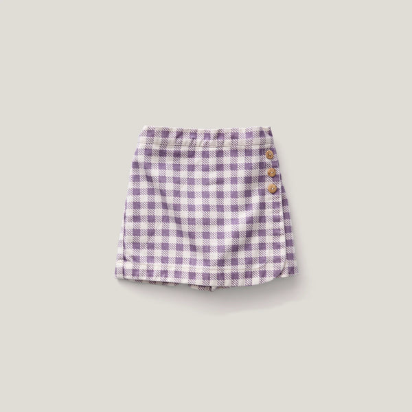 Soor Ploom Olive Skort ~ Gingham Pansy