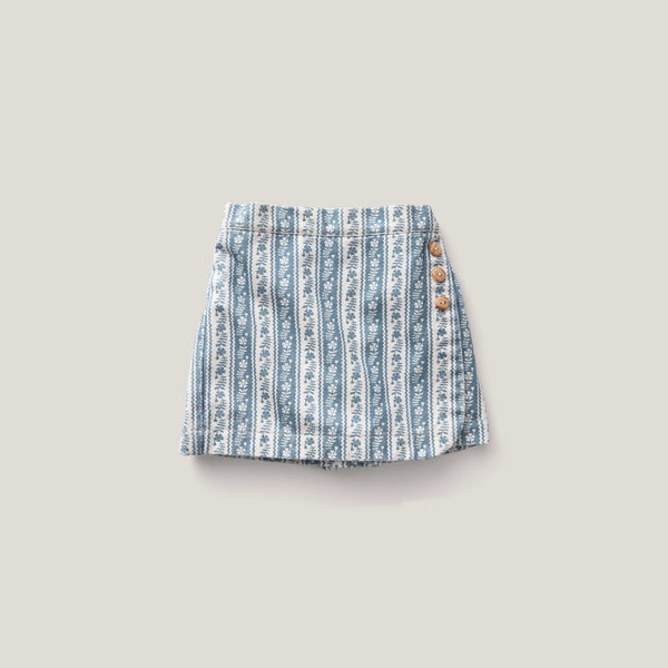 Soor Ploom Olive Skort ~ Lattice Print Azul