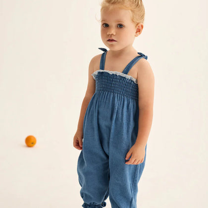 Cozmo Organic Dora Overalls - Chambray