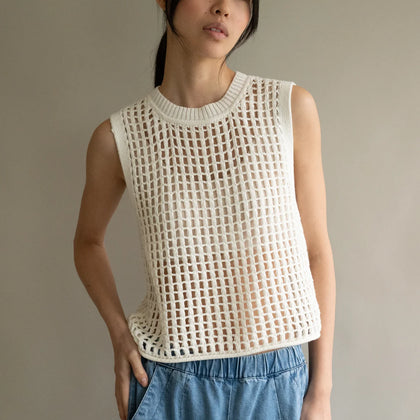 Micaela Greg Cream Juna Tank