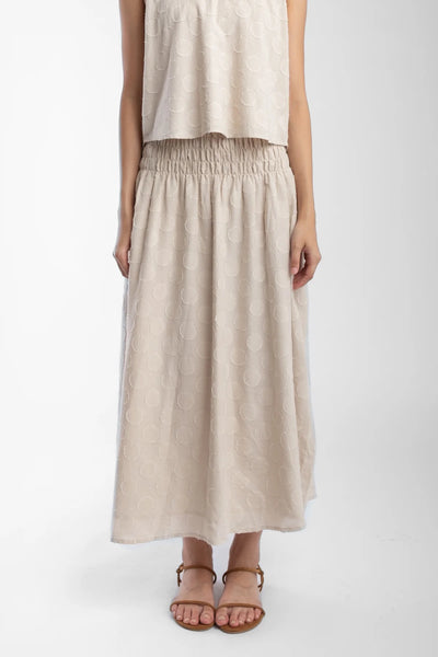 Micaela Greg Pearl Shirred Skirt