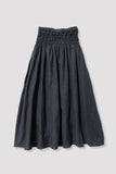 Micaela Greg Faded Black Shirred Skirt