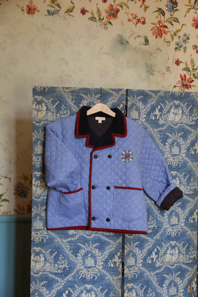 Bonjour Diary Navy Quilted Jacket