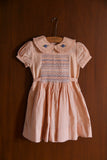 Bonjour Diary Handsmock Dress ~ Pink Check Voile