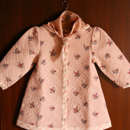 Bonjour Diary Reversible Coat Dress ~ Denim Garden Print