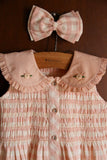Bonjour Diary Embroidered Tunic ~ Pink Gingham