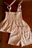 Bonjour Diary Shorts & Top Set ~ Pink Gingham