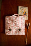 Bonjour Diary Quilted School Bag ~ Pink Gingham