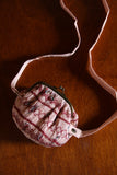 Bonjour Diary Purse ~ Pink Garden Flowers