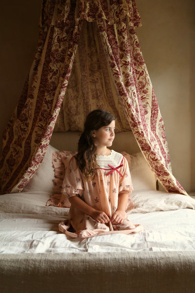 Bonjour Diary Princess Dress ~ Pink Garden Flowers