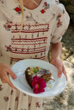 Bonjour Diary Smocked Apron Dress ~ Garden Flowers