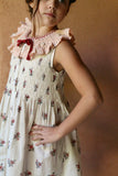 Bonjour Diary Tunic w/ Collar ~ Garden Flowers