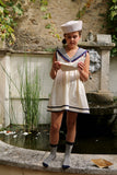 Bonjour Diary Sailor Dress ~ Ivory Denim