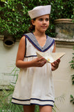Bonjour Diary Sailor Dress ~ Ivory Denim