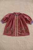 Bonjour Diary Tunic Dress ~ Red Chambray