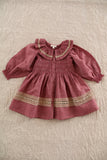 Bonjour Diary Romantic Dress ~ Red Chambray