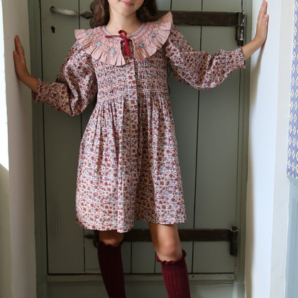 Bonjour Diary Tunic Dress ~ Blue Flower Field, Hair Clip