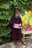 Bonjour Diary Trench Coat ~ Burgundy Corduroy, Navy Collar