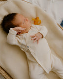 Ferne Baby Waffle Footed Hadaji ~ Ecru