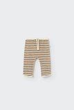 Cozmo Organic Striped Toweling Baby Pants ~ Coffee