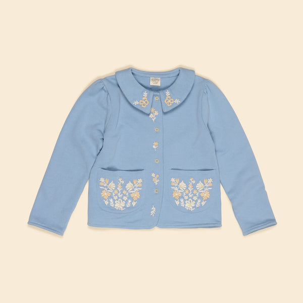 Apolina Jena Jersey Cardigan - Book Blue