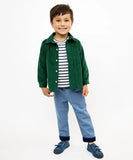 Oso & Me Jeffie Shirt ~ Forest Corduroy