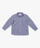Oso & Me Jeffie Shirt  ~ Marine Tiny Check
