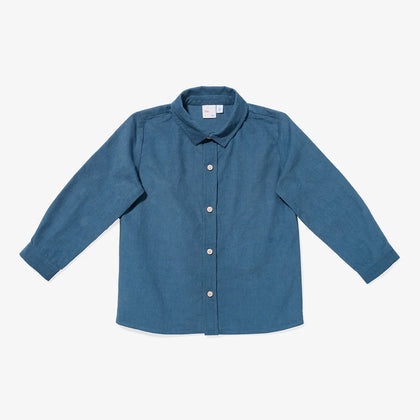Oso & Me Jeffie Shirt  ~ Petrol Mini Corduroy