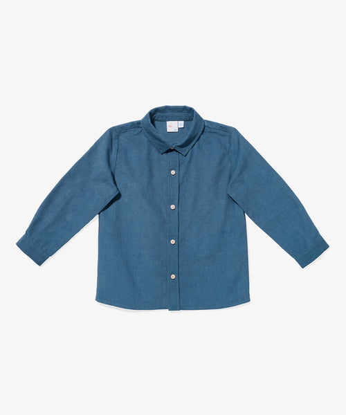 Oso & Me Jeffie Shirt  ~ Petrol Mini Corduroy