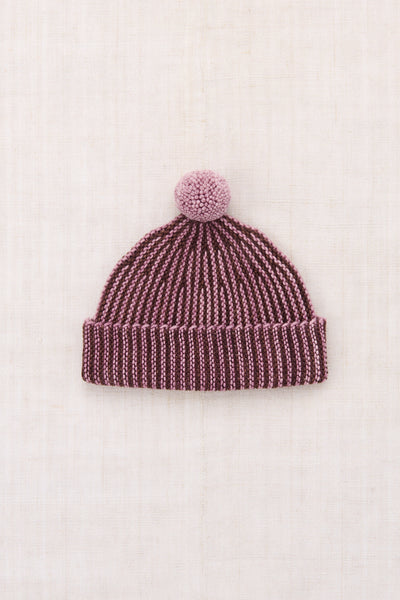 Misha & Puff Strata Garter Hat ~ Antique Rose