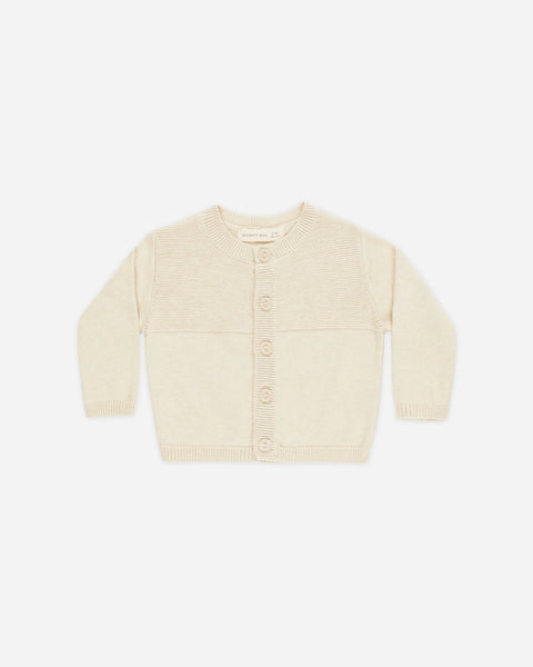Quincy Mae Knit Cardigan ~ Heathered Natural
