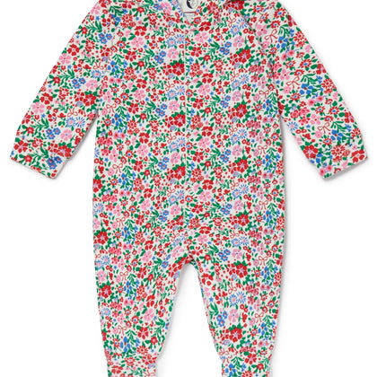 Sleepy Doe - Christmas Baby Sleepsuit Festive Floral
