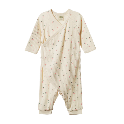 Nature Baby Pointelle Kimono Stretch and Grow