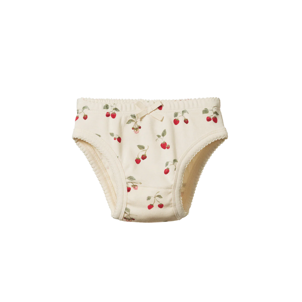 Nature Baby Organic Cotton Knickers ~ Strawberry Blush Print