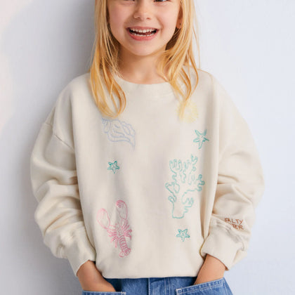 New Society Kostas Sweatshirt ~ Macadamia