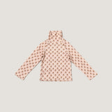 Lali Snap Turtleneck ~ Textured Floral