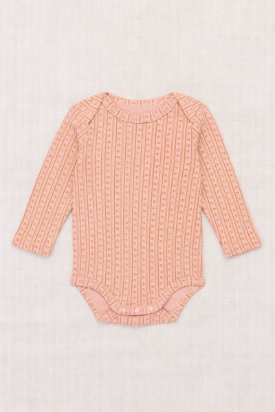 Misha & Puff Baby LS Lap Onesie ~ Rosette Little House Floral