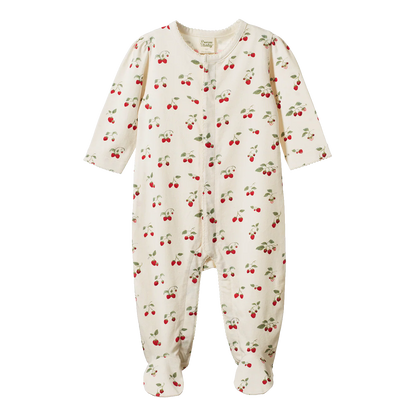 Nature Baby Cotton Stretch and Grow ~ Strawberry Blush Print