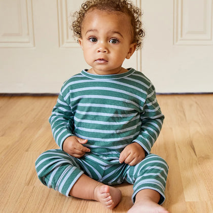 Oso & Me Andy Baby Leggings - Forest Stripe