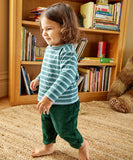 Oso & Me Baby Edward Baby Tee ~ Forest Stripe