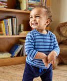Oso & Me Baby Edward Tee ~ Ocean Stripe