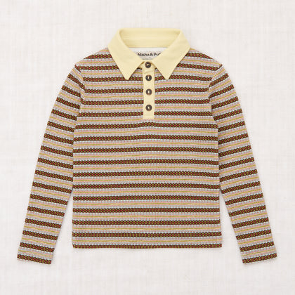 Misha & Puff Long Sleeve Polo ~ Overcast Rodeo