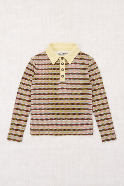 Misha & Puff Long Sleeve Polo ~ Overcast Rodeo