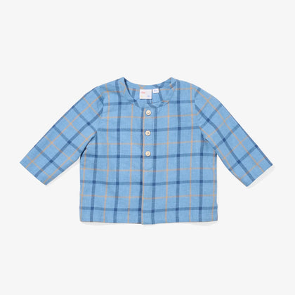 Oso & Me Baby Lupo Shirt ~ Autumn Plaid