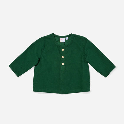 Oso & Me Baby Lupo Shirt ~ Forest Corduroy