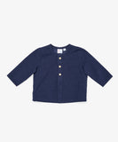 Oso & Me Baby Lupo Shirt ~ Navy Corduroy