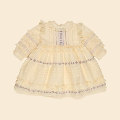 Apolina Marella Soft Organdie Dress - Cream