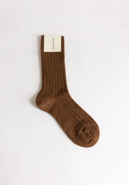 Maria La Rosa 100% Cashmere Socks ~ Brown, Grey, Sabbia