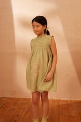 Apolina ワンピース　GaraDress Bellflower 3-5y MIASMOCKDRESS-