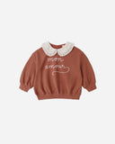 Quincy Mae Collared Sweatshirt ~ Mon Amor